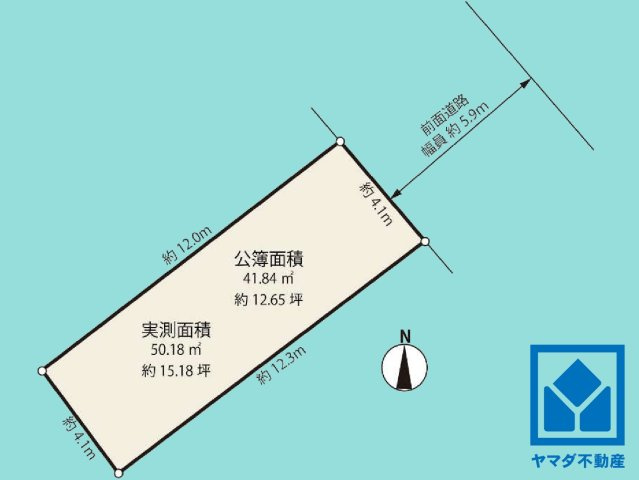 西宮市今津曙町の土地図