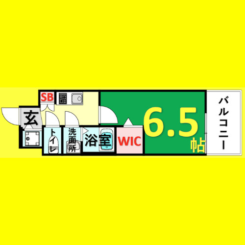 エスリード大曽根アヴェール　名古屋市賃貸　仲介手数料無料の間取り