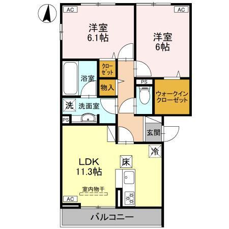 ＥＩＪＵ ＨＯＵＳＥ Ⅱの間取り