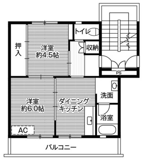 【間取り】 | ビレッジハウス塩冶2号棟