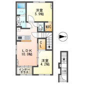 仮）日立市水木町2丁目新築アパートの画像