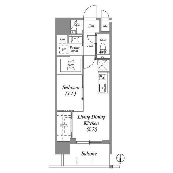 【間取り】 | ACP Residence三ノ輪
