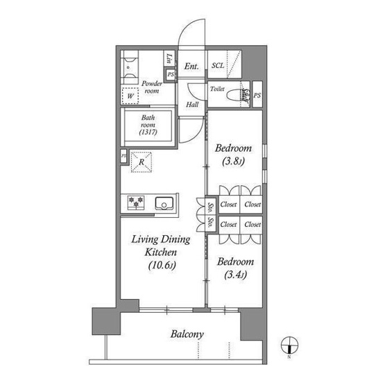 【間取り】 | ACP Residence三ノ輪