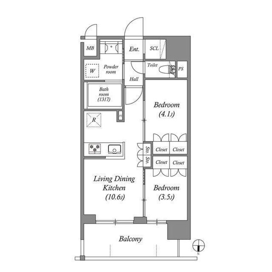 【間取り】 | ACP Residence三ノ輪