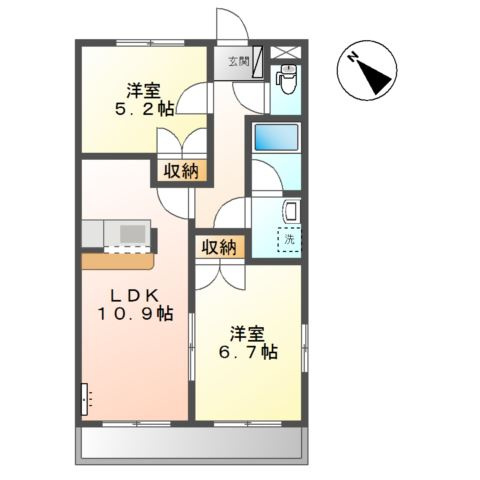 アプリコット宮上の間取り