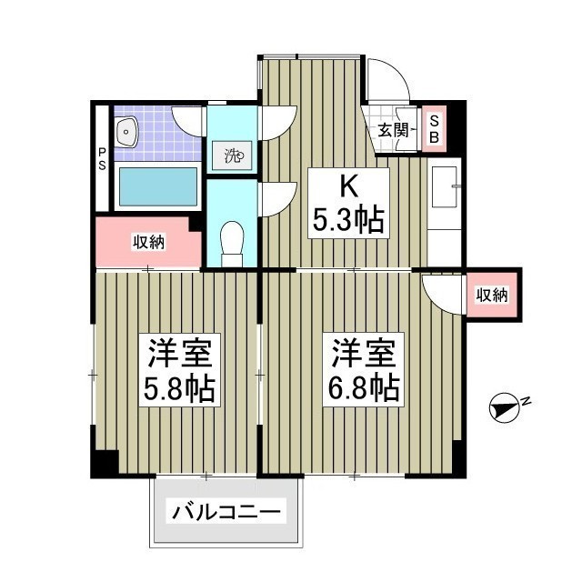 ニューパレス馬橋の間取り