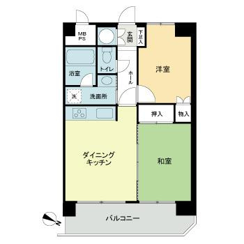 ライオンズマンション円山公園の間取り
