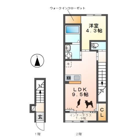 パッショーネの間取り