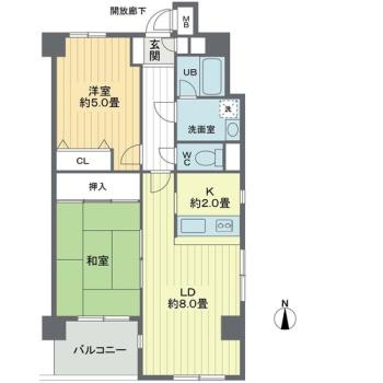 リバーサイド２の間取り