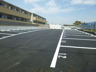 屋根付きの駐輪場