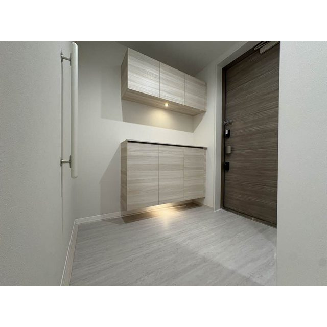 各務原市蘇原村雨町３丁目の賃貸マンションの玄関