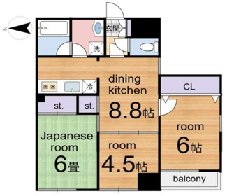 【間取り】 | シンフォニー北野東