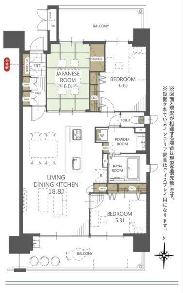 ポレスターけやきレジデンスの間取り
