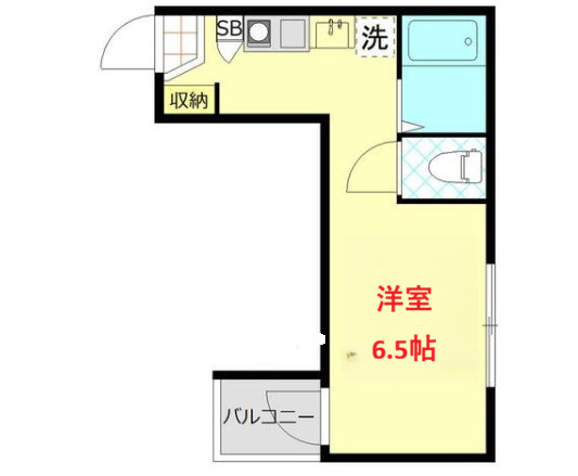 【間取り】 | グラシア蒲田本町 | 洋室6.5帖