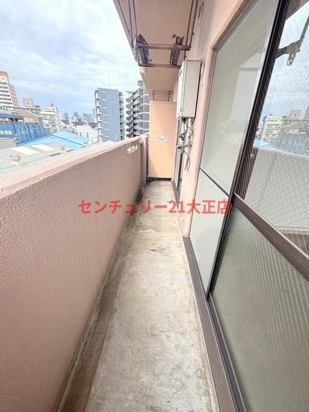 COSMO蓮井のバルコニー