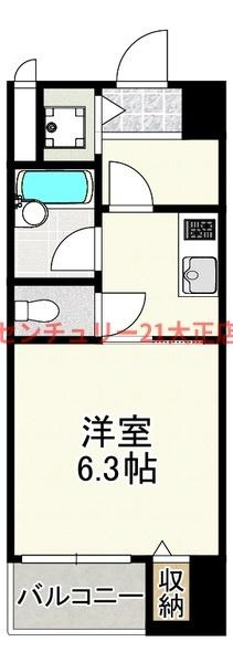 ベルシモンズ大阪港の間取り