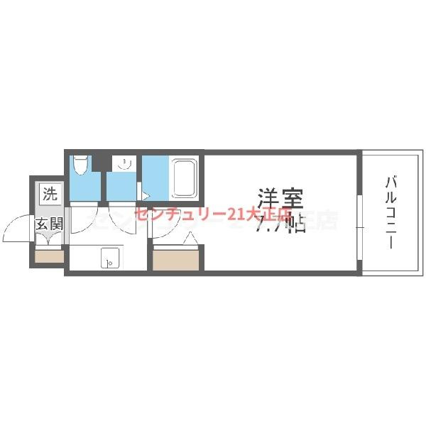 フォーリアライズ弁天町ノビアの間取り