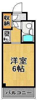 ビバリーヒルズ泉尾の間取り|収納★ベランダ付き