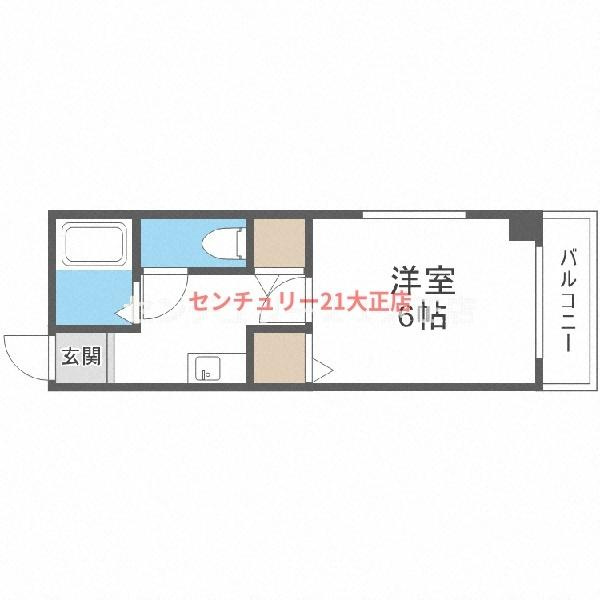 アドラブール西大阪の間取り