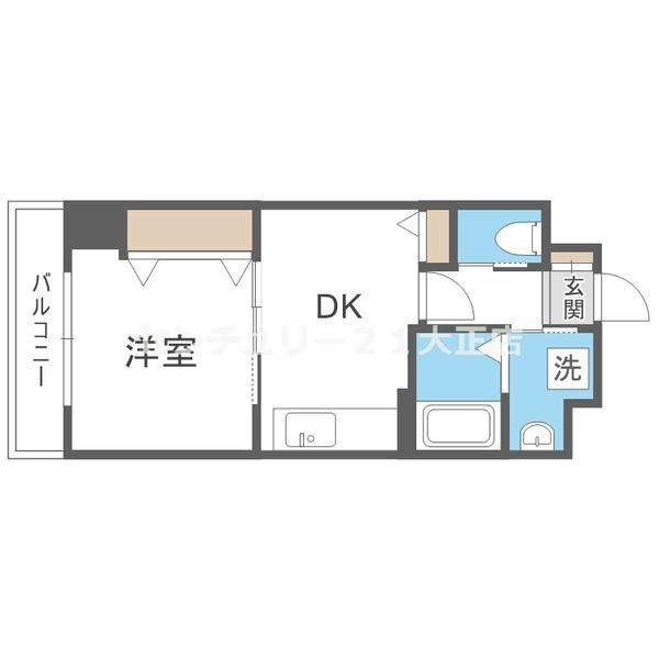 グランコートの間取り|間取りは反転タイプ