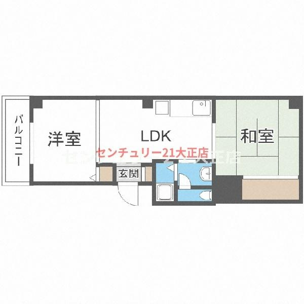 ハイツ吉本の間取り