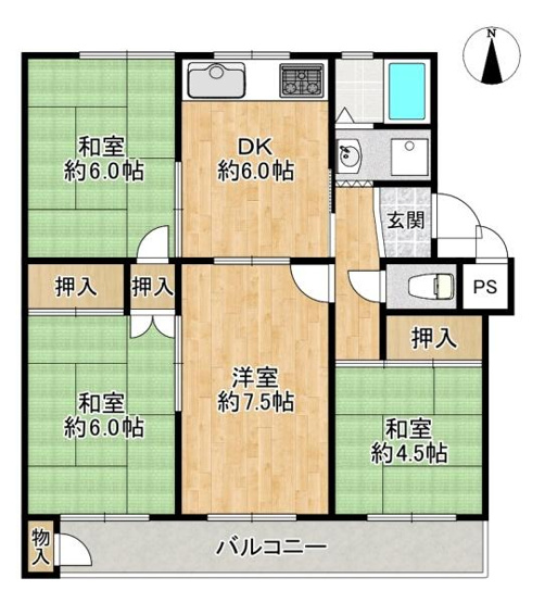 【間取り】 | ひよどり台1団地7号棟