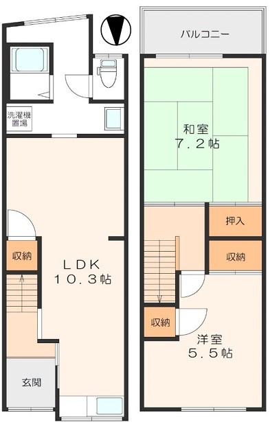 常盤町リノベテラスの間取り