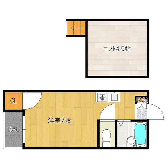 【間取り】 | プラティ美野島