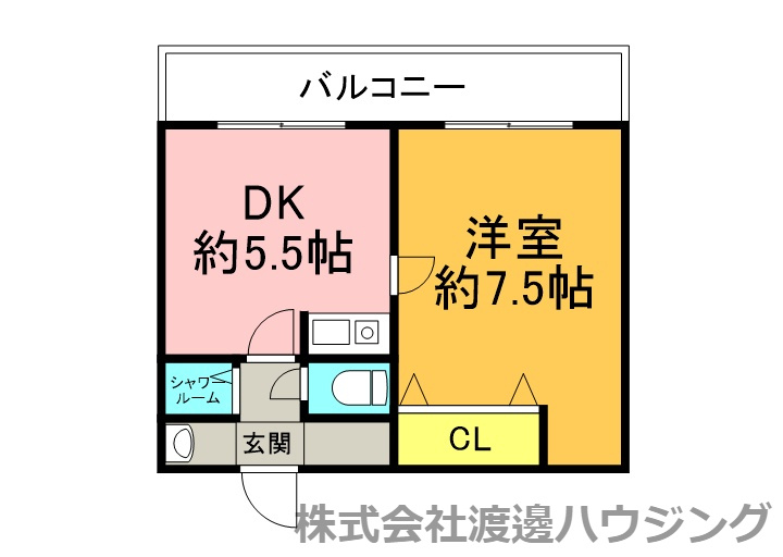 クレイドル江坂の間取り
