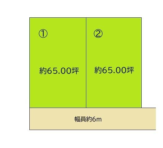 かつらぎ町2区画土地の土地図