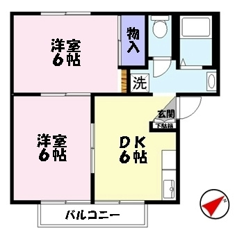 【間取り】 | ハイツアイ旗ヶ崎