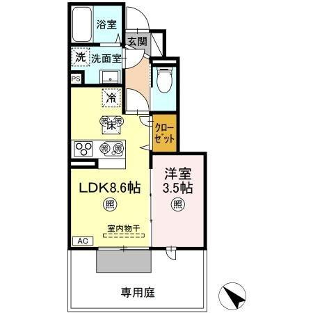 【間取り】 | 浜乃木レジデンスK