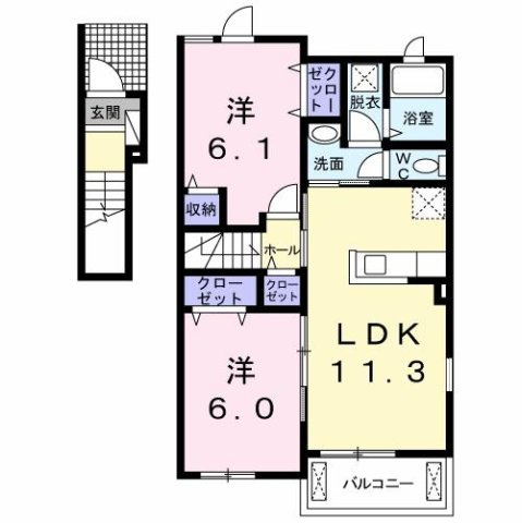 【間取り】 | カッツェ＆ラッテ　Ⅱ