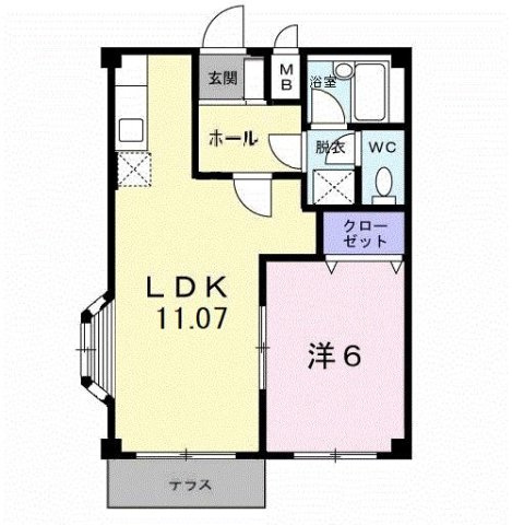 レピュート中村の間取り