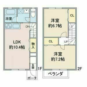 アプト大堀の間取り