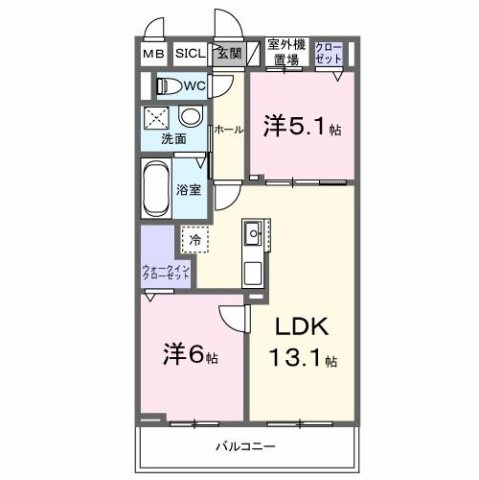ベルアージュの間取り