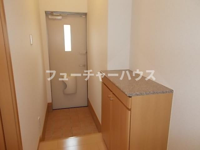 パークビサイド　Ａの玄関