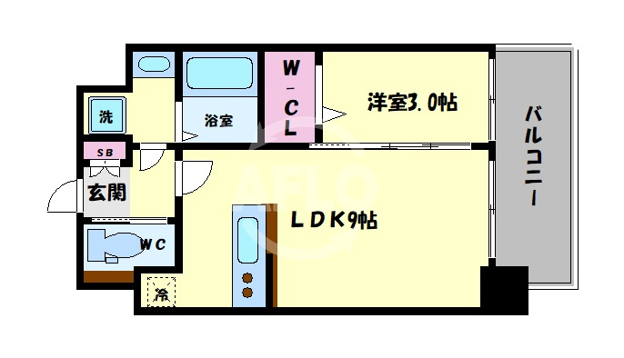 レオンコンフォート玉造の間取り|レオンコンフォート玉造　間取り