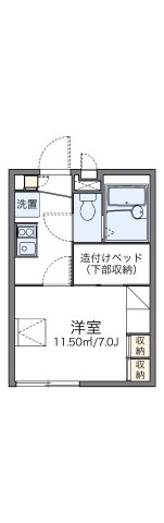 レオパレスＹＵＺＵＲＩＨＡの間取り