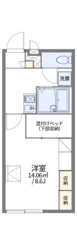 レオパレスむつみの間取り