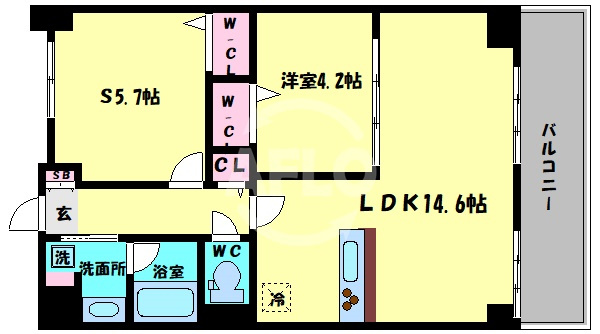 サンシエロ東今里の間取り|サンシエロ東今里　間取り