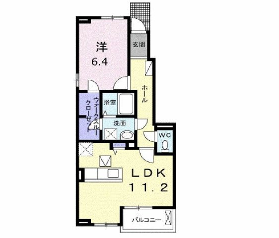 ドミール　ヒロの間取り