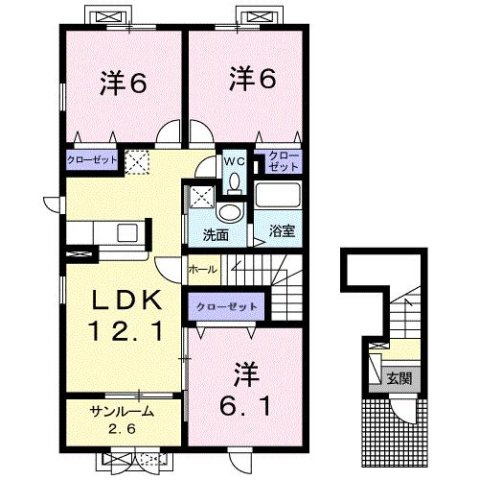 ヴィラ・クレールの間取り