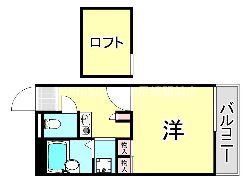 レオパレス武庫川の間取り