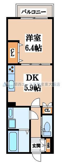 【間取り】 | プレセアコート花園B棟