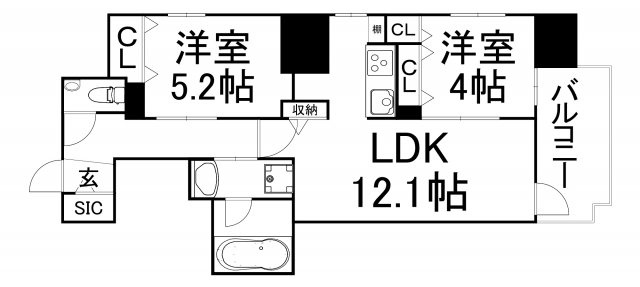 【間取り】 | JASPER御堂筋本町