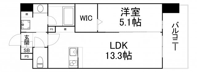 【間取り】 | ＬＥ　ＣＥＤＲＥ　天神橋