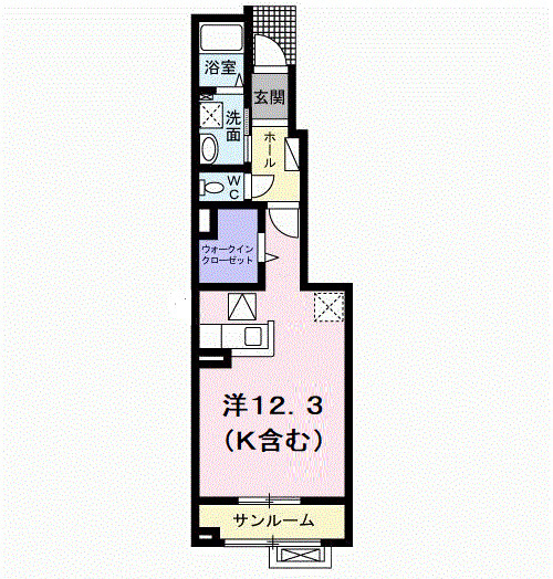 コリーヌＢの間取り