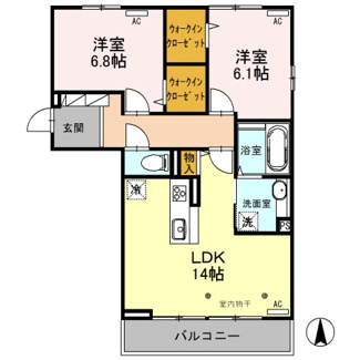【間取り】 | セジュールグリーンＧ