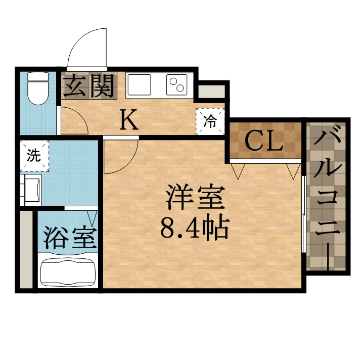 フジパレス仁川Ⅱ番館の間取り